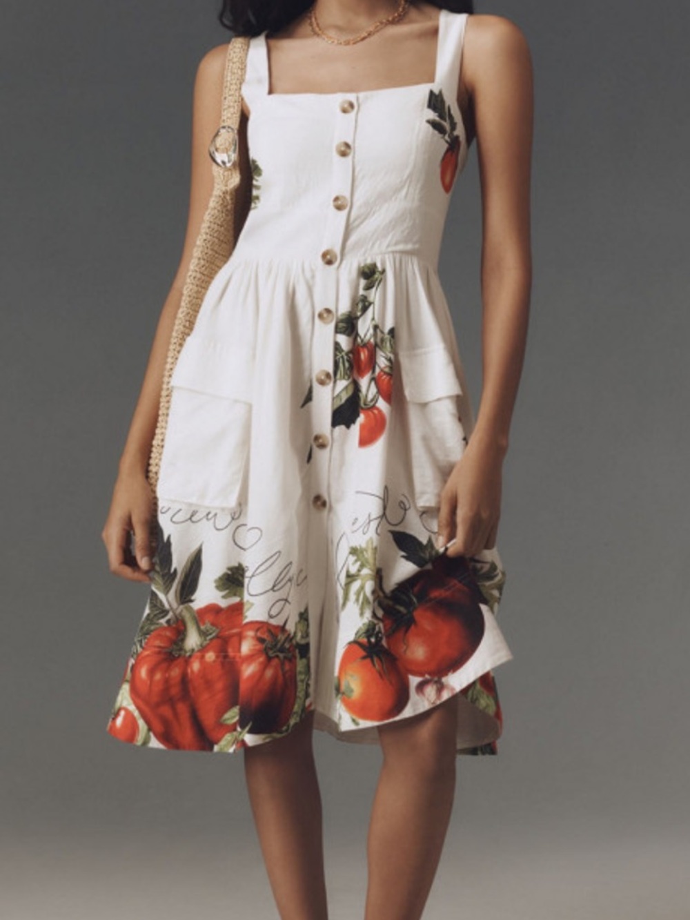 NWT Maeve Anthropologie tomato dress sz M